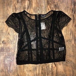 Lace crop top